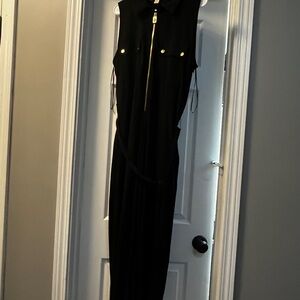 Michael Kors Black Sleeveless Jumpsuit